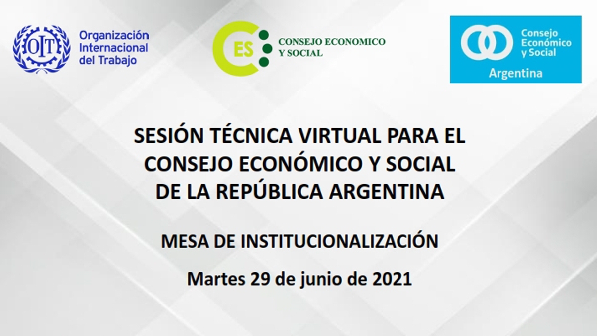 Sesión Técnica con la Mesa de Institucionalidad del CES de Argentina