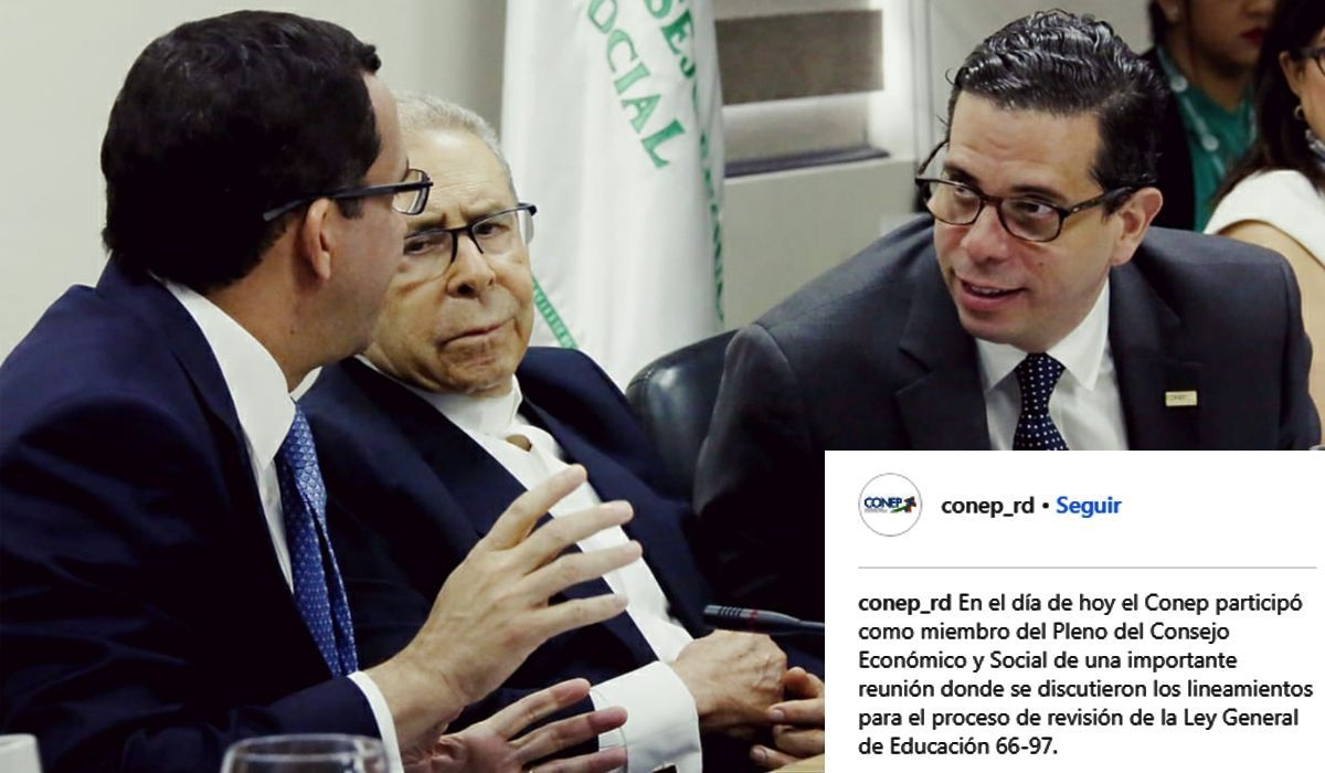 Consejeros del CES, miembros del CONEP participan en la Reunión Plenaria (Publicación Instagram: conep_rd)