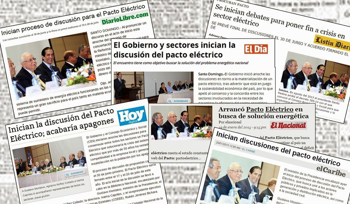 Lanzamiento del Proceso de Consulta y Concertación del Pacto Nacional para la Reforma del Sector Eléctrico