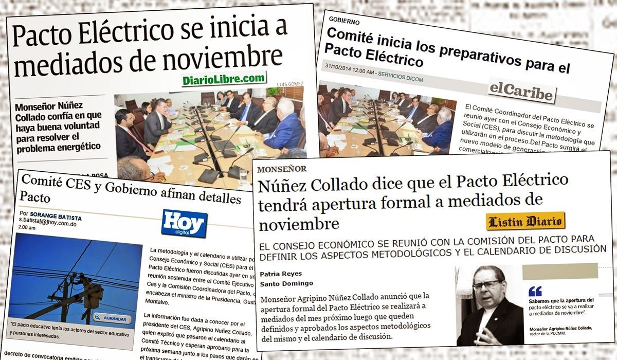 Apertura del Pacto Eléctrico será a mediados de noviembre