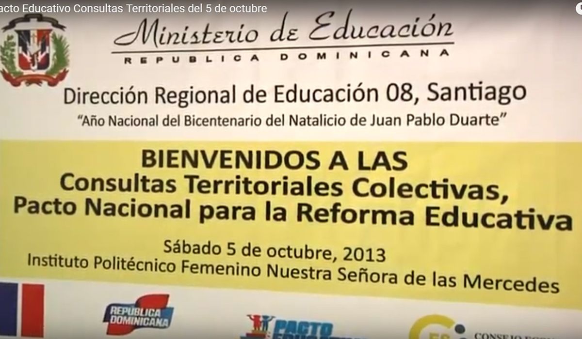 VIDEO: Pacto Educativo - Consultas Territoriales en Santigo, La Vega, San Francisco de Macorís y Mao