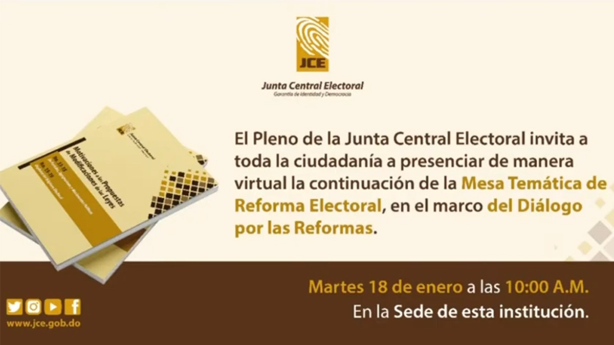 VIDEO Segunda Reunión de la Mesa Temática sobre Reforma Electoral
