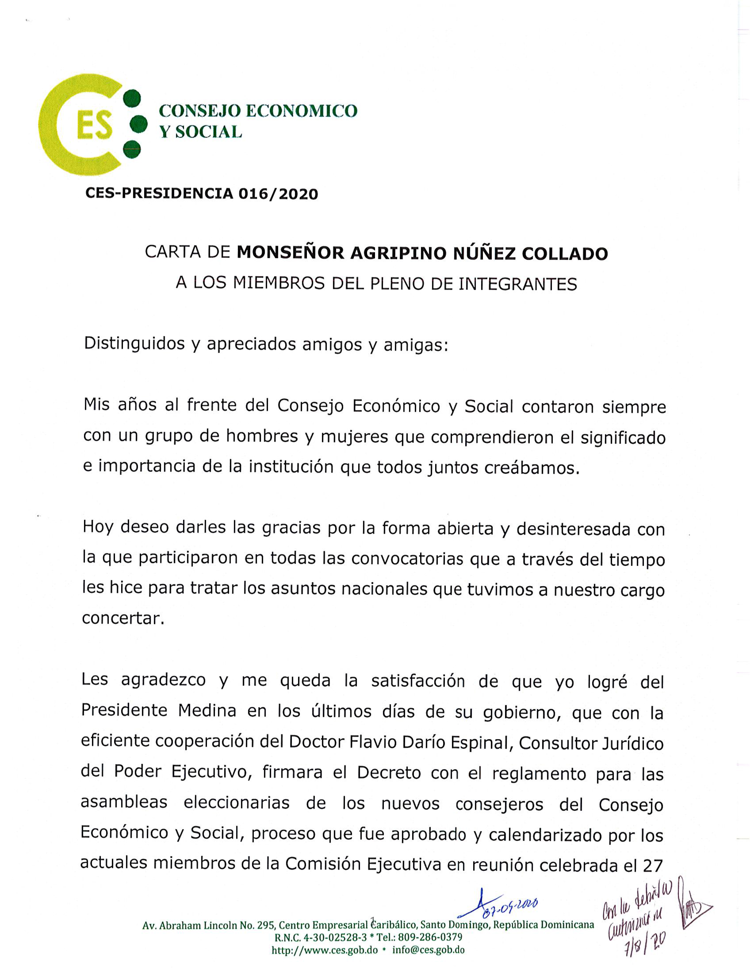 CARTA DE MONSEOR NUEZ AL PLENO 07 09 2020 1