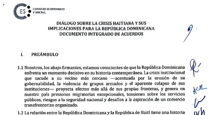 Nota de Prensa: DIÁLOGO SOBRE LA CRISIS HAITIANA  Informe Final a disposición de la ciudadanía