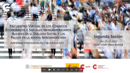 Encuentro virtual de los Consejos Económicos y Sociales iberoamericanos